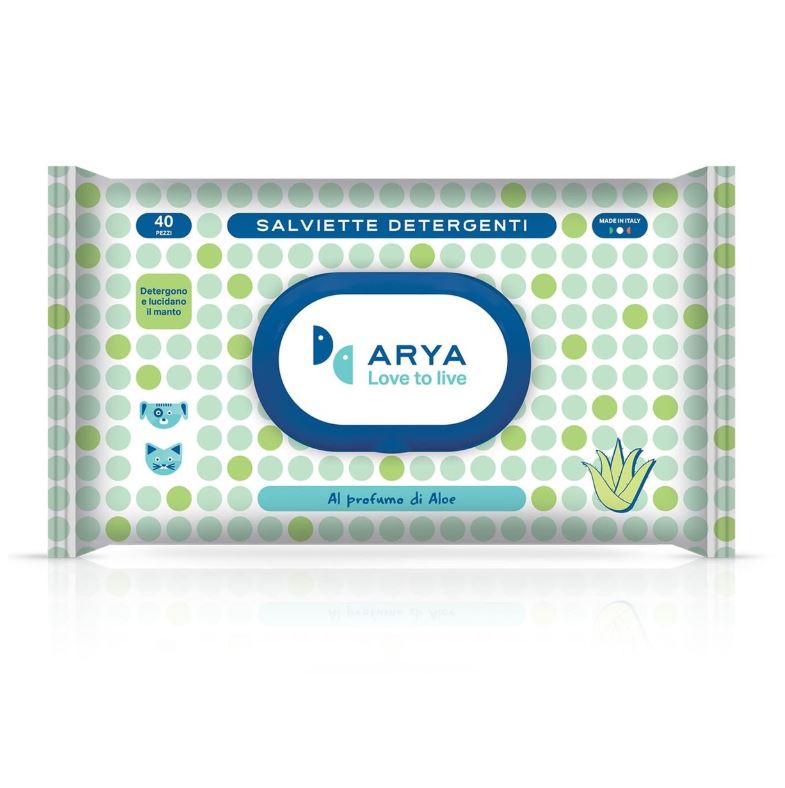 Arya Pet Wet Wipes clean your dog/cat - Aloe