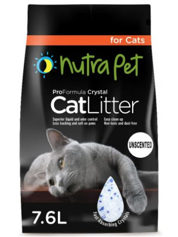Nutrapet Cat Litter Silica Gel 7.6L - (Non -Scented)