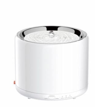 Petkit - Water Fountain Generation 3 - Stainless Steel And Bpa Free Plastic - 1.35L - White