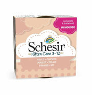 Schesir - Kitten Can Mousse 3-12 Chicken Wet Food 85G