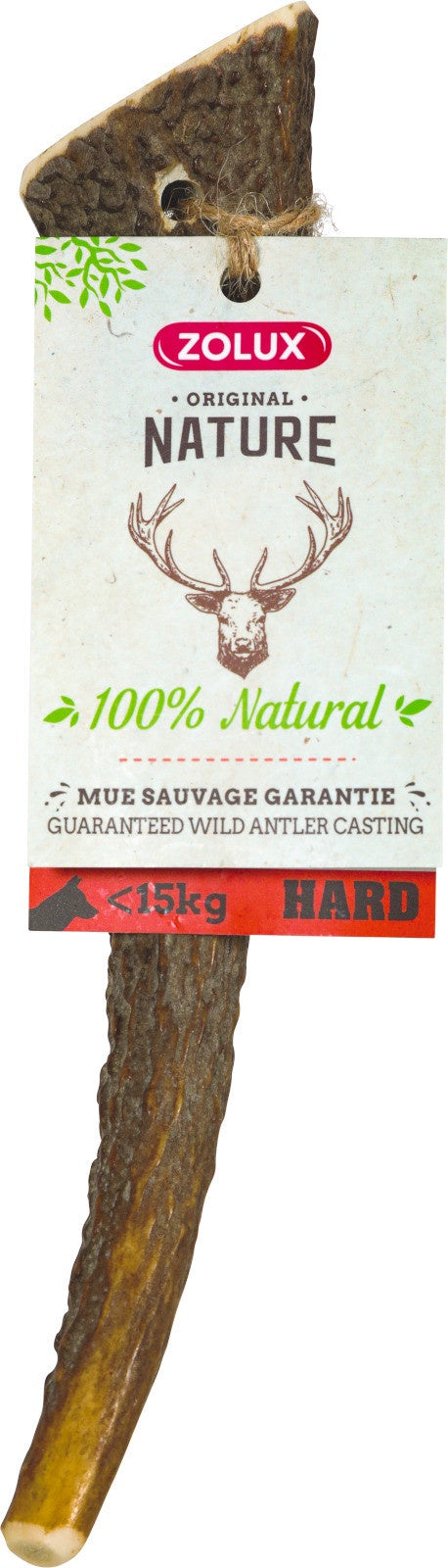 Zolux - Natural Deer Antler Hard For Dogs Under 15Kg