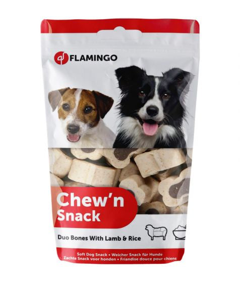 Flamingo Chew'N Snack Bone Duo