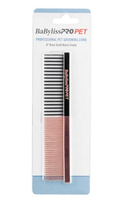 Babyliss Pro Pet - Rose Gold/Black Dog Comb - Small
