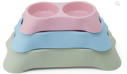 Pets Club Double Dining Bowl - 64 ml - 23*13*4 Cm