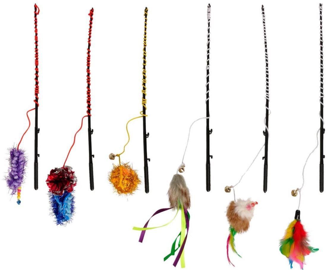 Flamingo Cat Wand Fishing Rod - 30cm