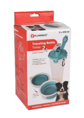 Flamingo 2-In-1 Trinka Traveling Bottle