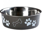 Flamingo Bowl Bella Kena Dog Bowl - Black