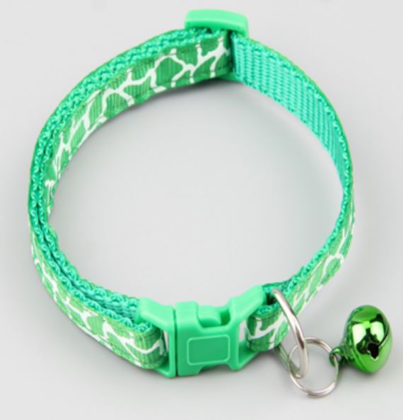 Pets Club Adjustable Cat Collar With Bell - Colorful