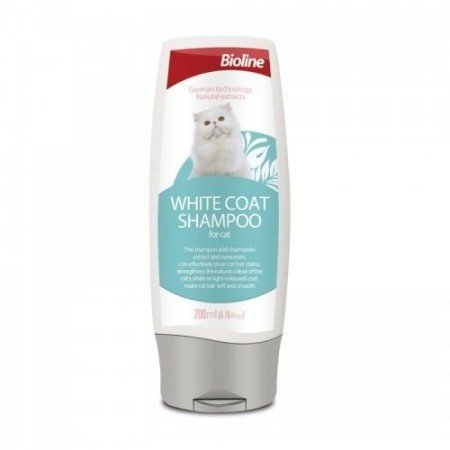 BIOLINE WHITE COAT SHAMPOO FOR CAT 200ML