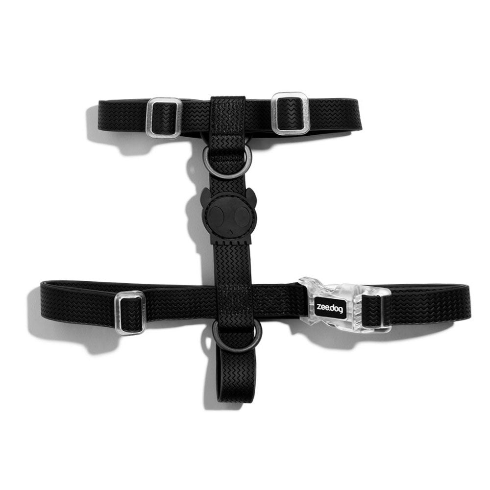 Zee.Dog Neopro Black H-Harness - Dog Leashes and Collars