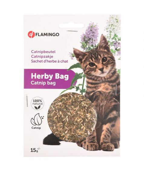 Flamingo Catnip Bag