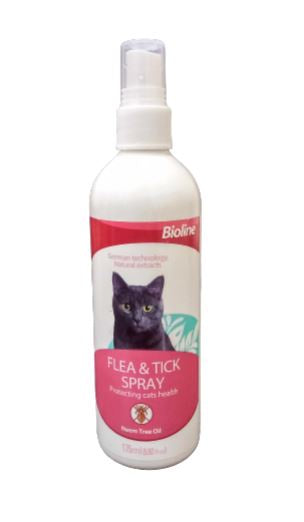 Bioline - Flea And Tick Spray For Cat 175 Ml