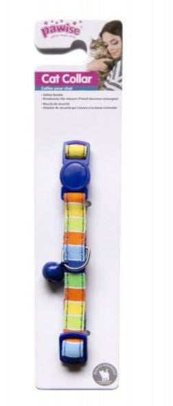 Pawise - Cat Collar - Stripe, Blue