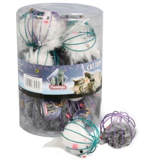 Flamingo Cat Toy Wire With Mouse Mix Color