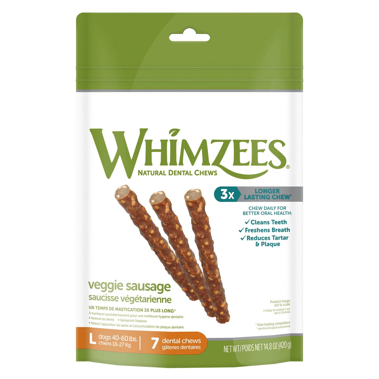 Whimzees - Veggie Sausage Large - 6+1 Pcs