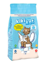Kiki Kat - White Bentonite Clumping Cat Litter -10 L (8.7 Kg)