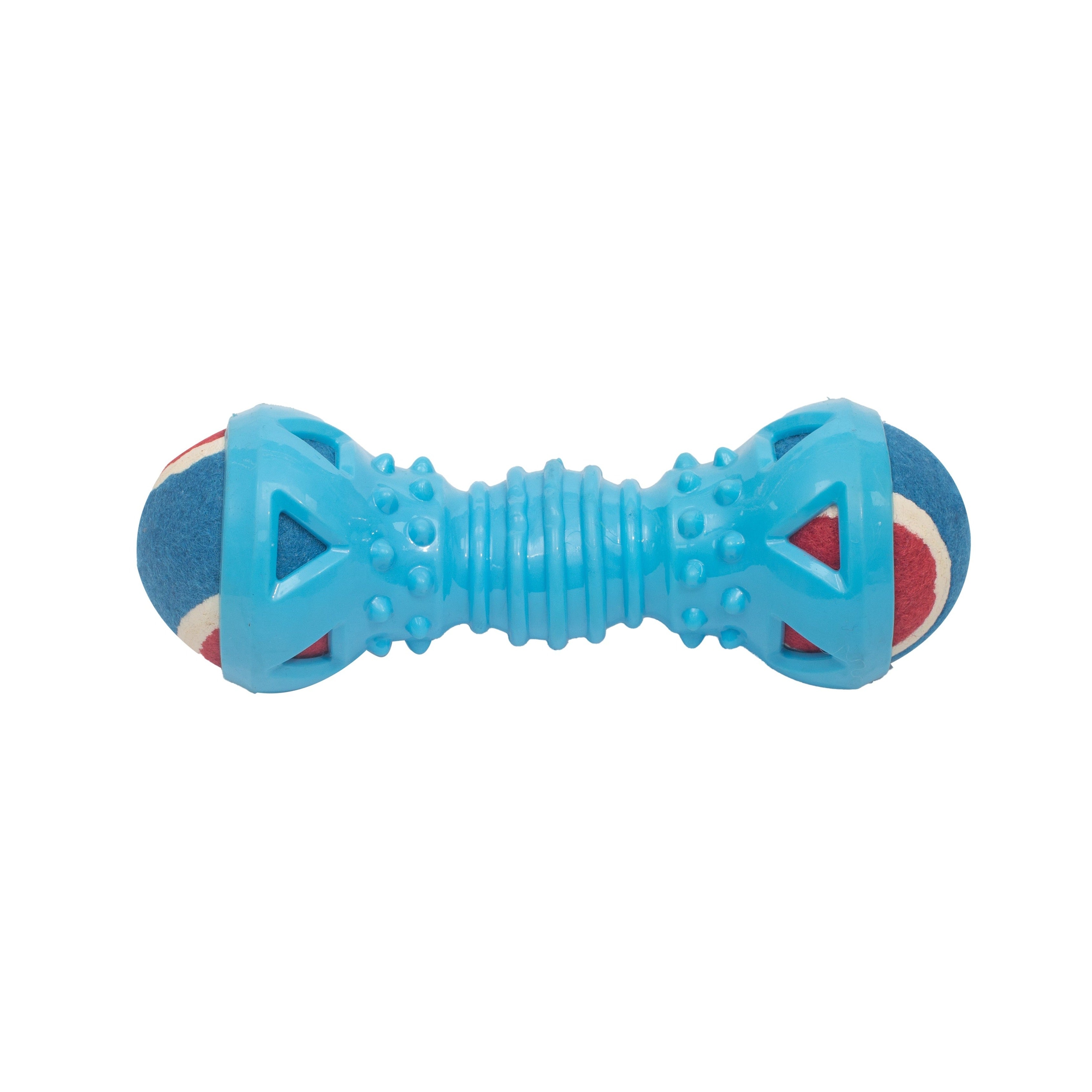 Fetch & Chew Dumbbell: Interactive Fun with Detachable Balls