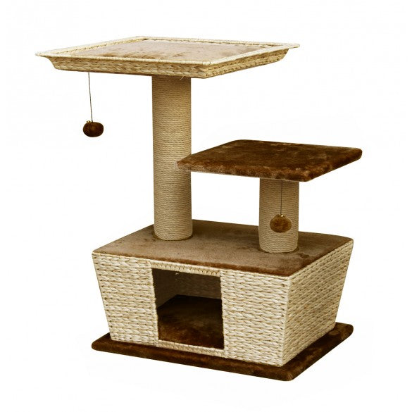 Fauna - Villa Cat Play Lounge - Light Brown