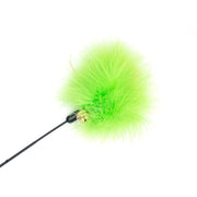 INTERACTIVE CAT TEASER TOY - GREEN FUR BALL - SMALL