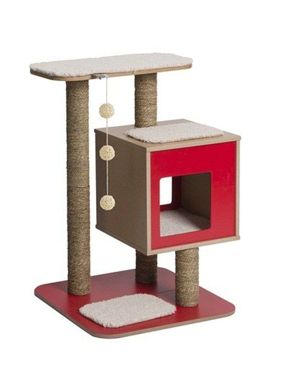 HAGEN - Premium Cat Furniture V- Base - Red