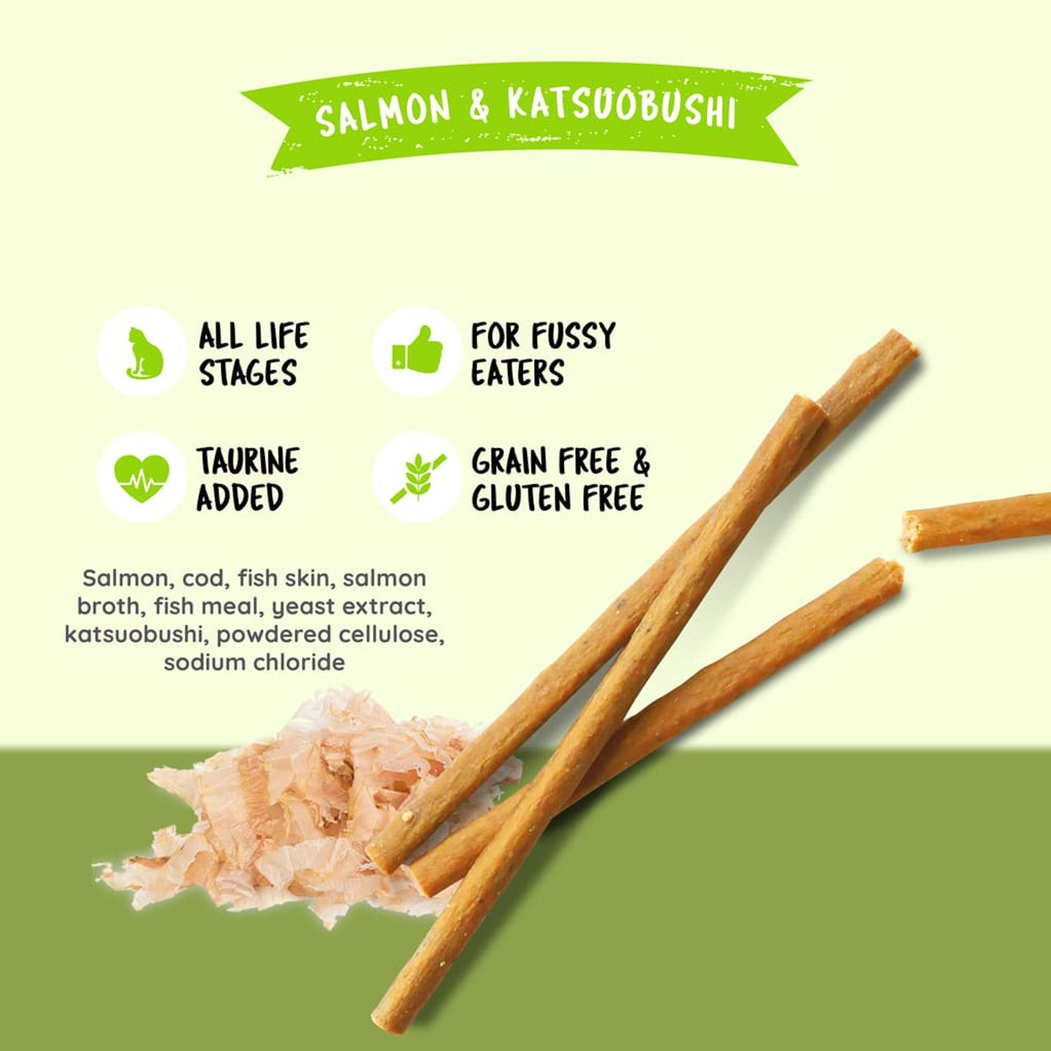 Kit Cat - Grain Free Cat Stick Salmon & Katsuobushi 15G