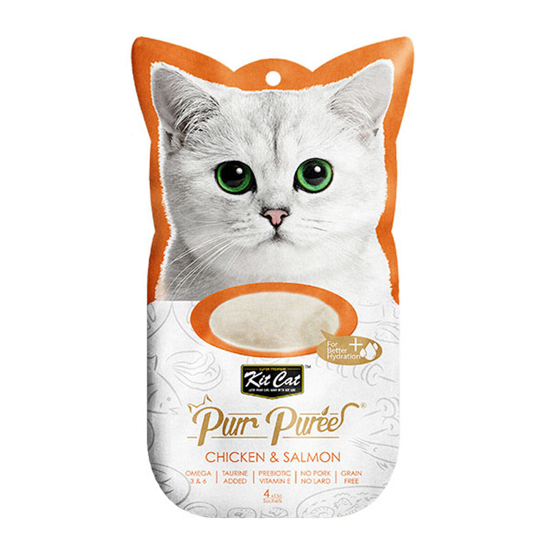 Cat Treats: KitCat-Purr-Puree-Chicken-Salmon