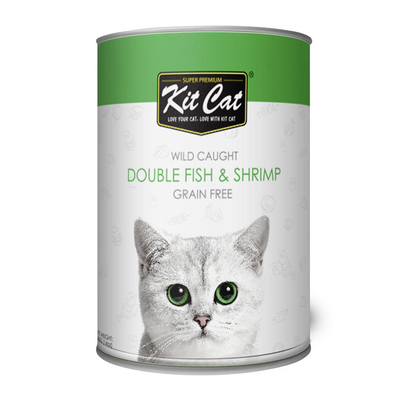Kit Cat - Wild Caught Double Fish & Shrimp 400grm