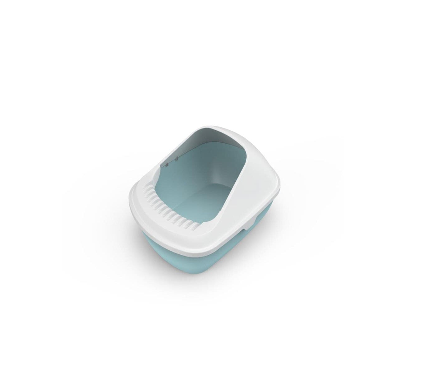 Open Cat Toilet, Anti-Spattering Toilet , Fully Semi-Enclosed Large Cat Litter Box – Size – 50.5*38*23 cm – Blue Color