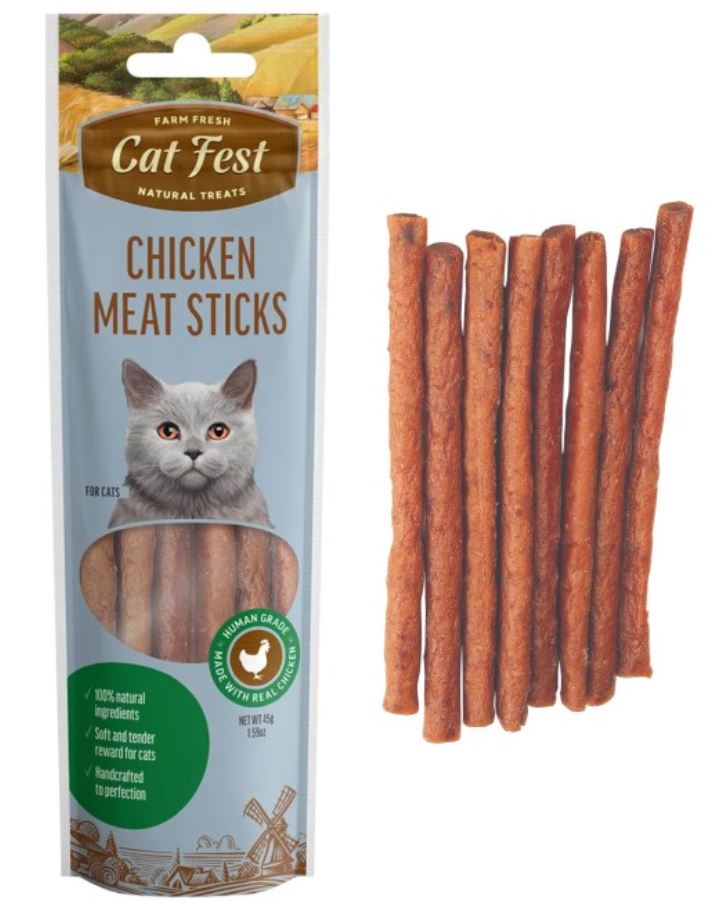 Cat Fest Meat Sticks For Cat 45G