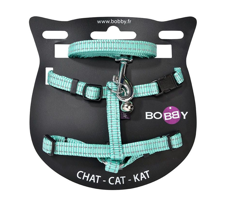 Bobby - Safe Harness & Lead - Lagoon/Xs