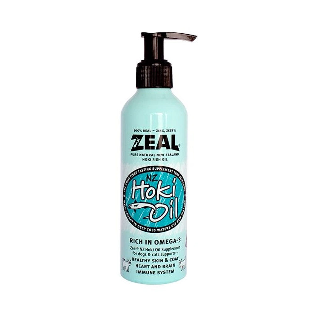 Zeal - Natural Hoki Fish Oil Supplement For Cats & Dogs (225Ml)