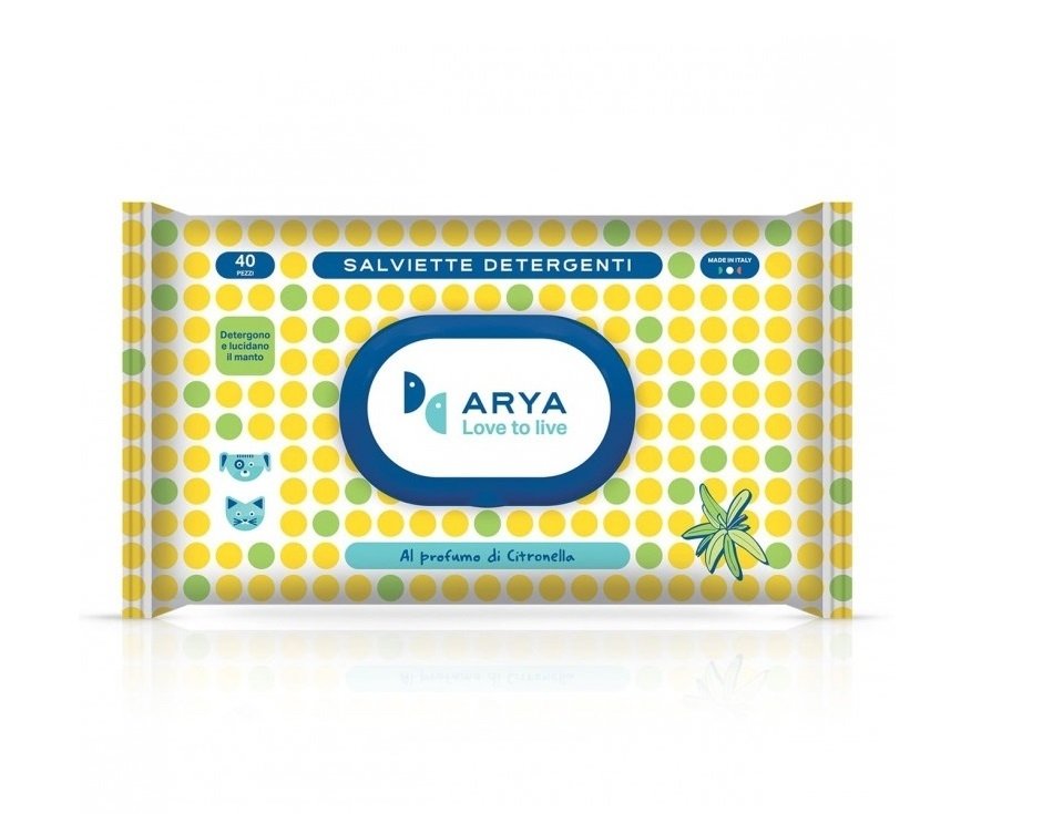 Arya Pet Wet Wipes clean your dog/cat - Lemongrass