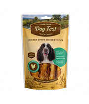 Dog Fest Chicken strips on a chewy stick for adult dogs - 90g