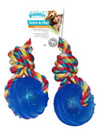 Pawise TPR 2 Balls w/rope