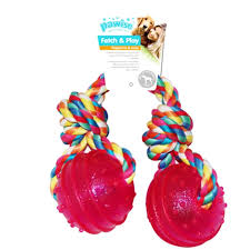 Pawise TPR 2 Balls w/rope