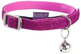 Bobby - Paillete -Fancy cat collar -Pink