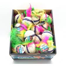 BRIGHTS SISAL BALL AND BELL FEATHER 1 PIECE