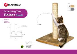 Flamingo Scratching Tree Polset - Beige