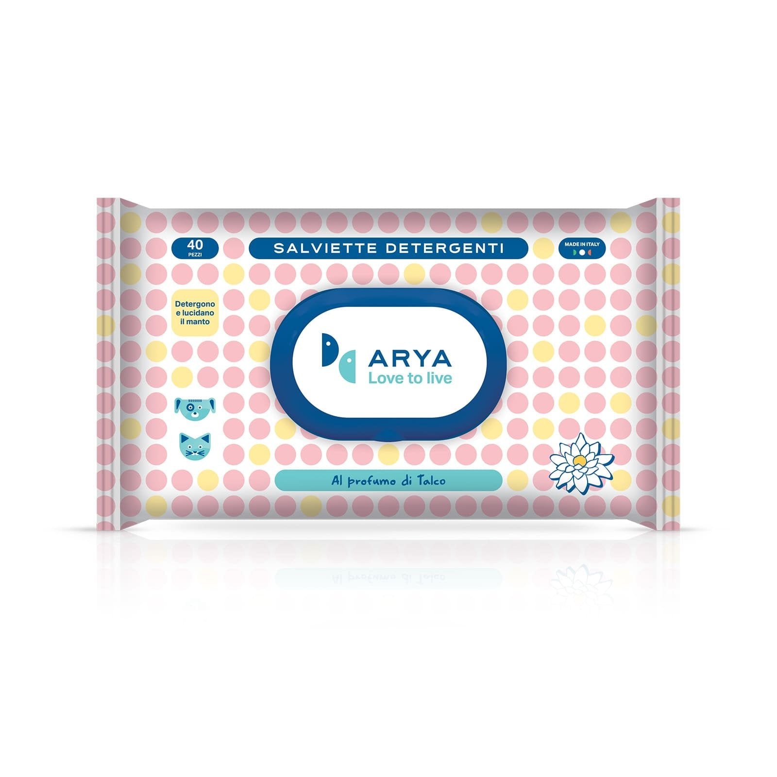 Arya Pet Wet Wipes clean your dog/cat - Talco