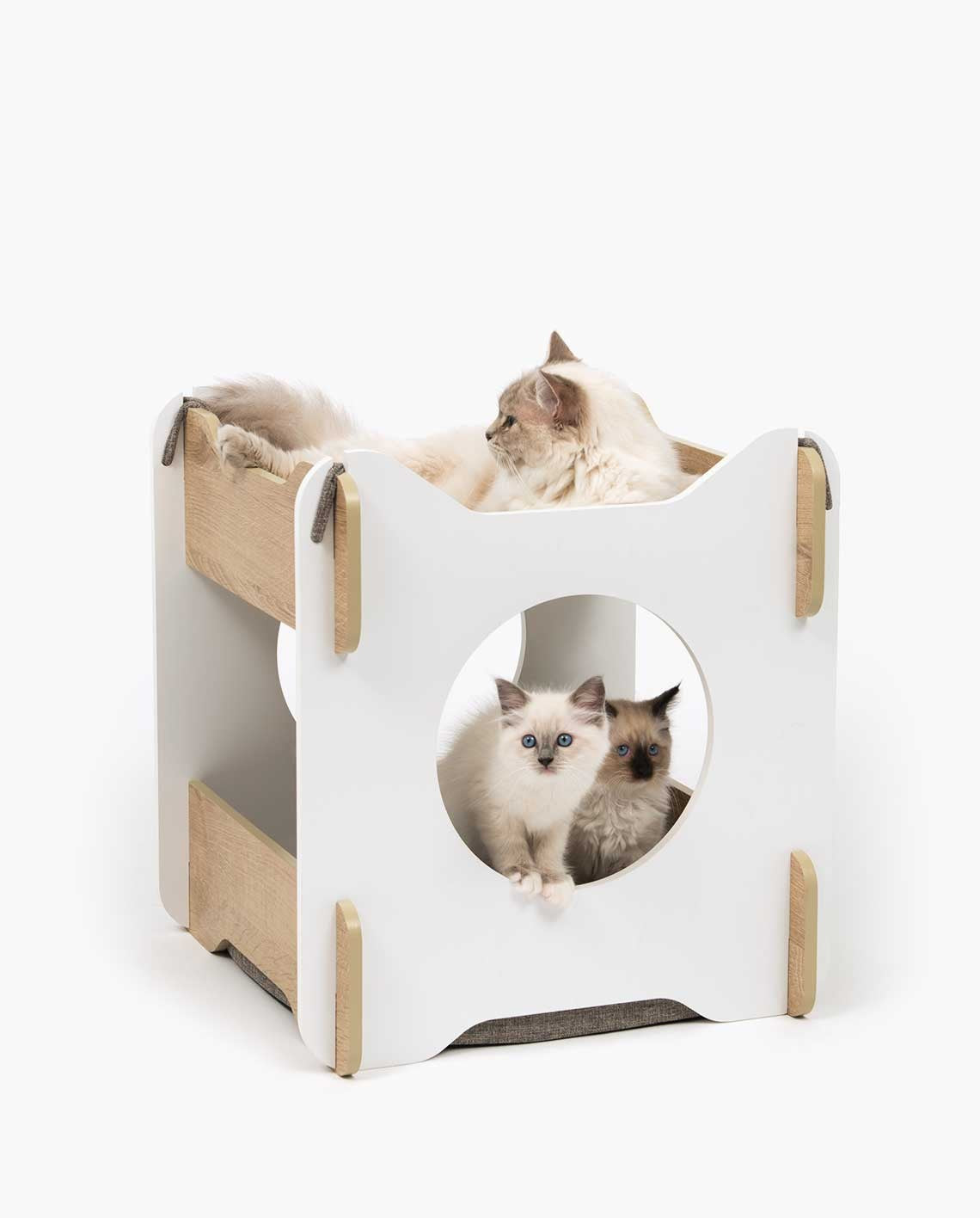 Vesper - Premium Cat Furniture Cabana - White