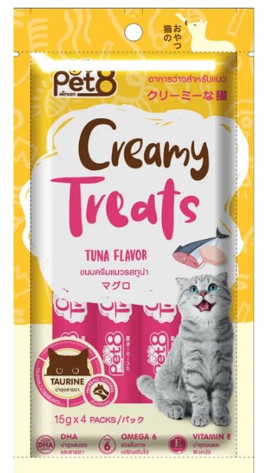 Pet8 - Creamy Treats 15Gx4