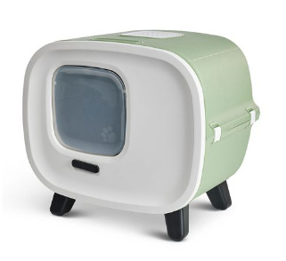 Savic Mira De Lux Toilet Home Cat Litter Box - Botanical Green
