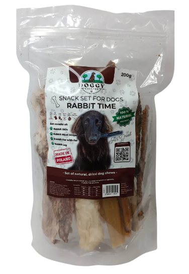 DRIED SNACKS FOR A DOG - RABBIT TIME 200 G
