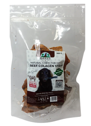 NATURAL CHEW FOR DOGS - BEEF COLLAGEN STRIPES 200 G