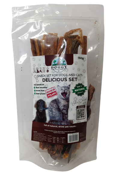 DRIED SNACKS FOR A DOG & CAT - DELICIOUS SET 150 G