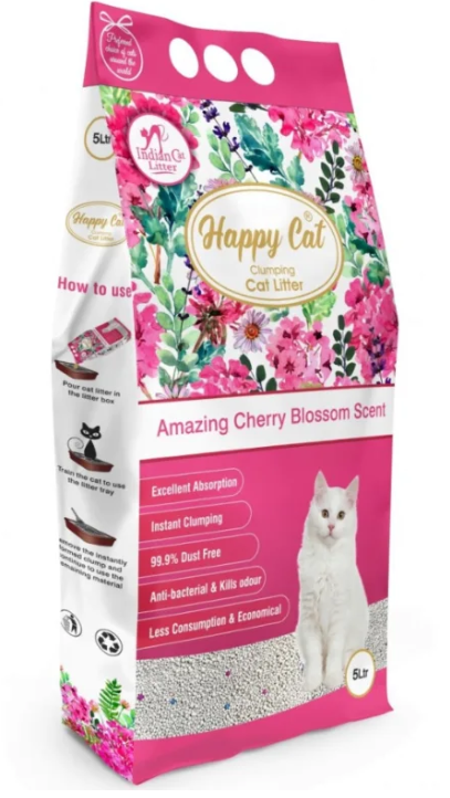 Happy Cat Bentonite Dust Free Clumping Cat Litter 5L