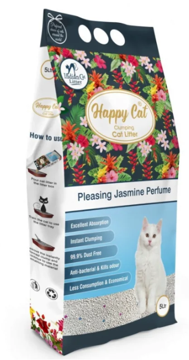 Happy Cat Bentonite Dust Free Clumping Cat Litter 5L