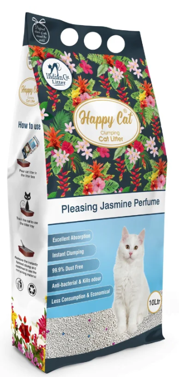 Happy Cat Bentonite Dust Free Clumping Cat Litter 10L