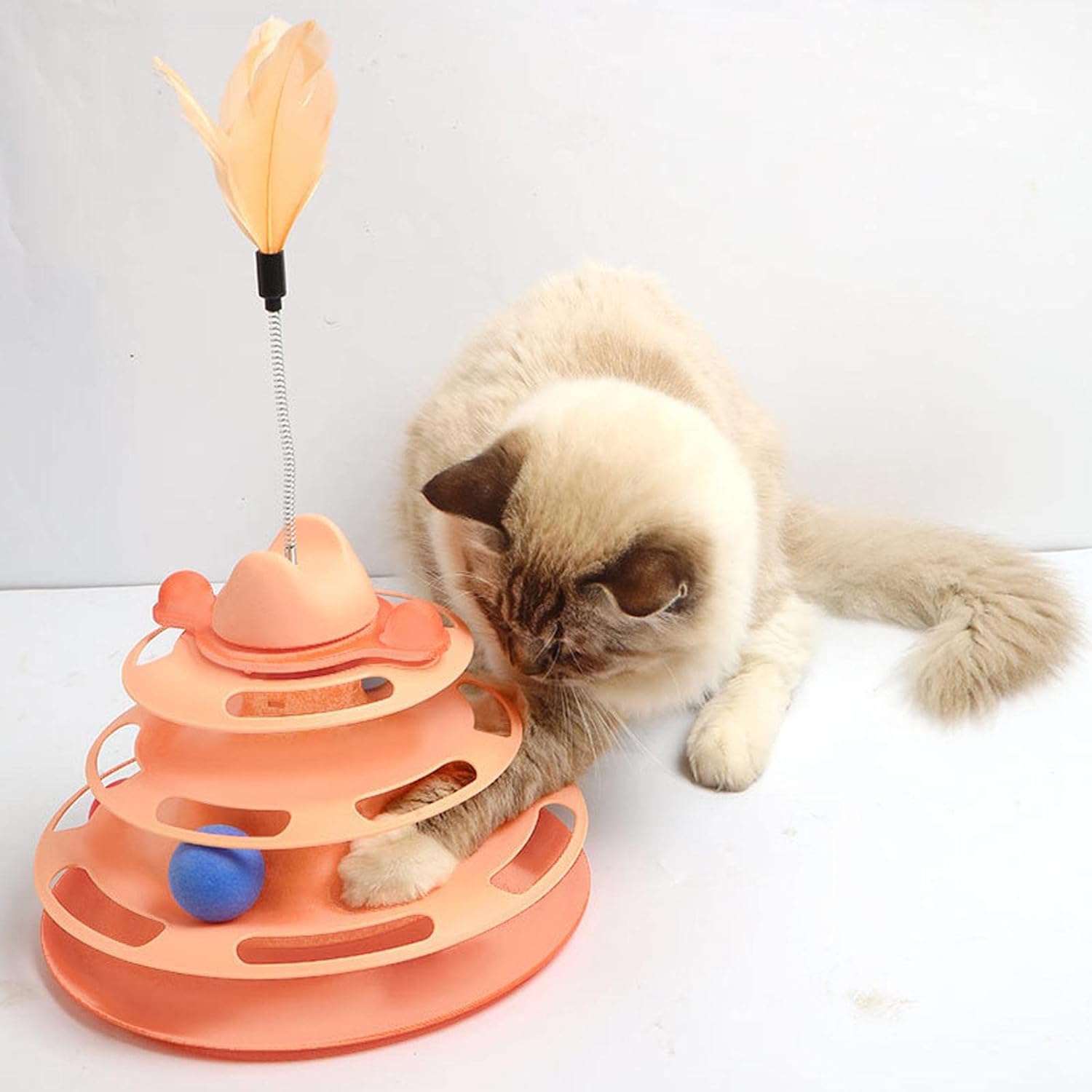 PL - Ring Ball Tower With Feather