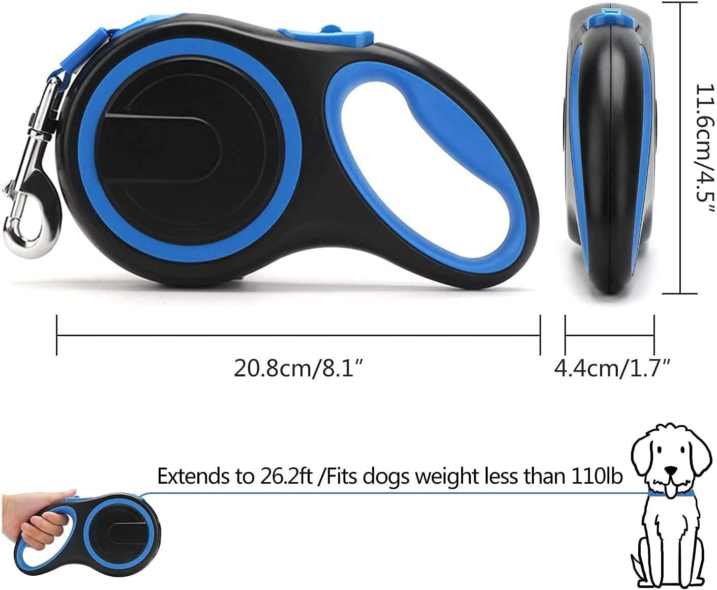 PL - Pet Retractable Leash Small 5M/20KG